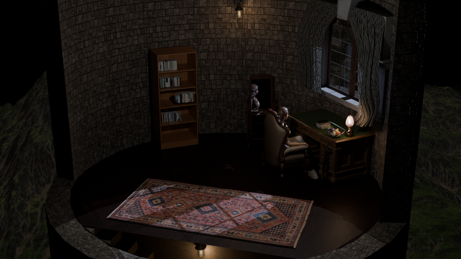 Midnight Glimpse in The Scholar's Confinement by Sean Kyle Ermita Dimaunahan